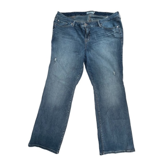 Torrid Wide Leg Distressed Jeans Size 24 Regular Women’s - Picture 1 of 5